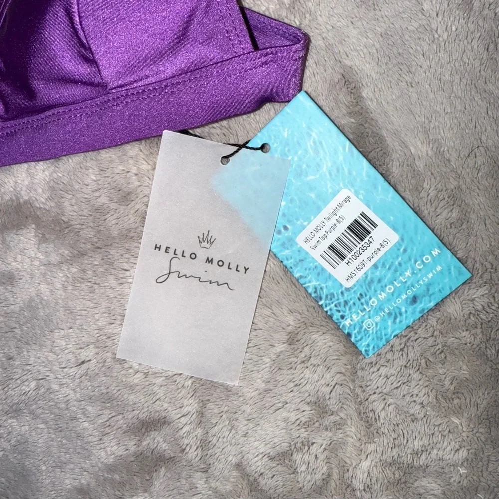 Hello Molly | Purple Triangle Bikini Top - Picture 3 of 5